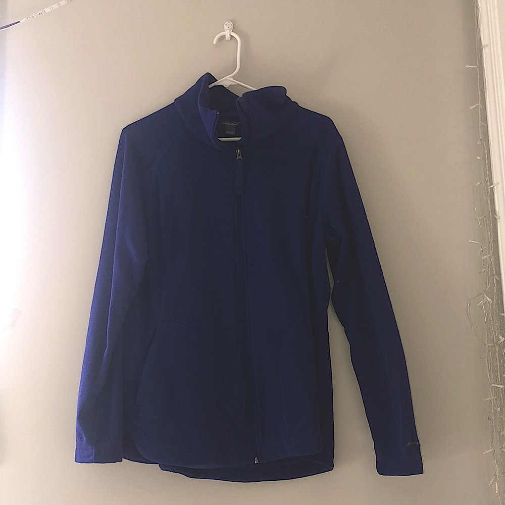 Purple Eddie Bauer Fleece Zip Up Active Jacket